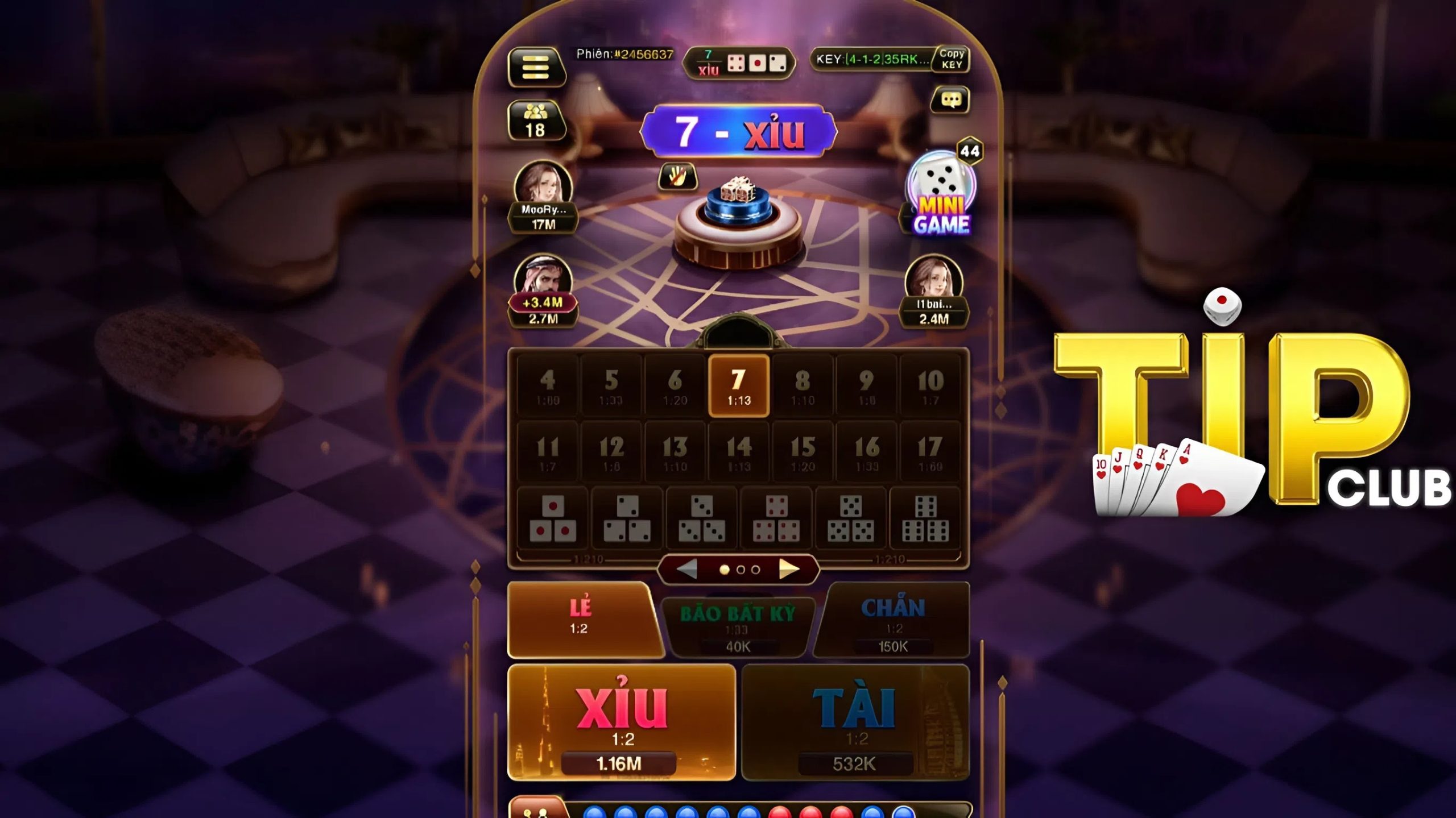 Cách tham gia Sicbo trên cổng game Tipclub Cách tham gia Sicbo trên cổng game Tipclub