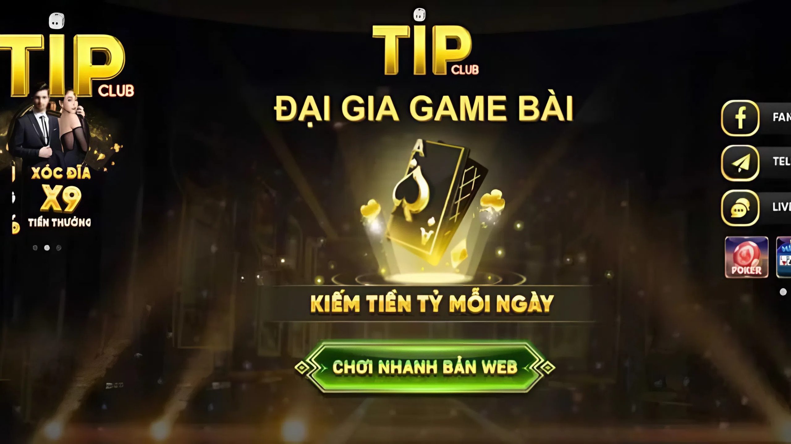 Giới thiệu về sảnh Game bài online tại Tipclub